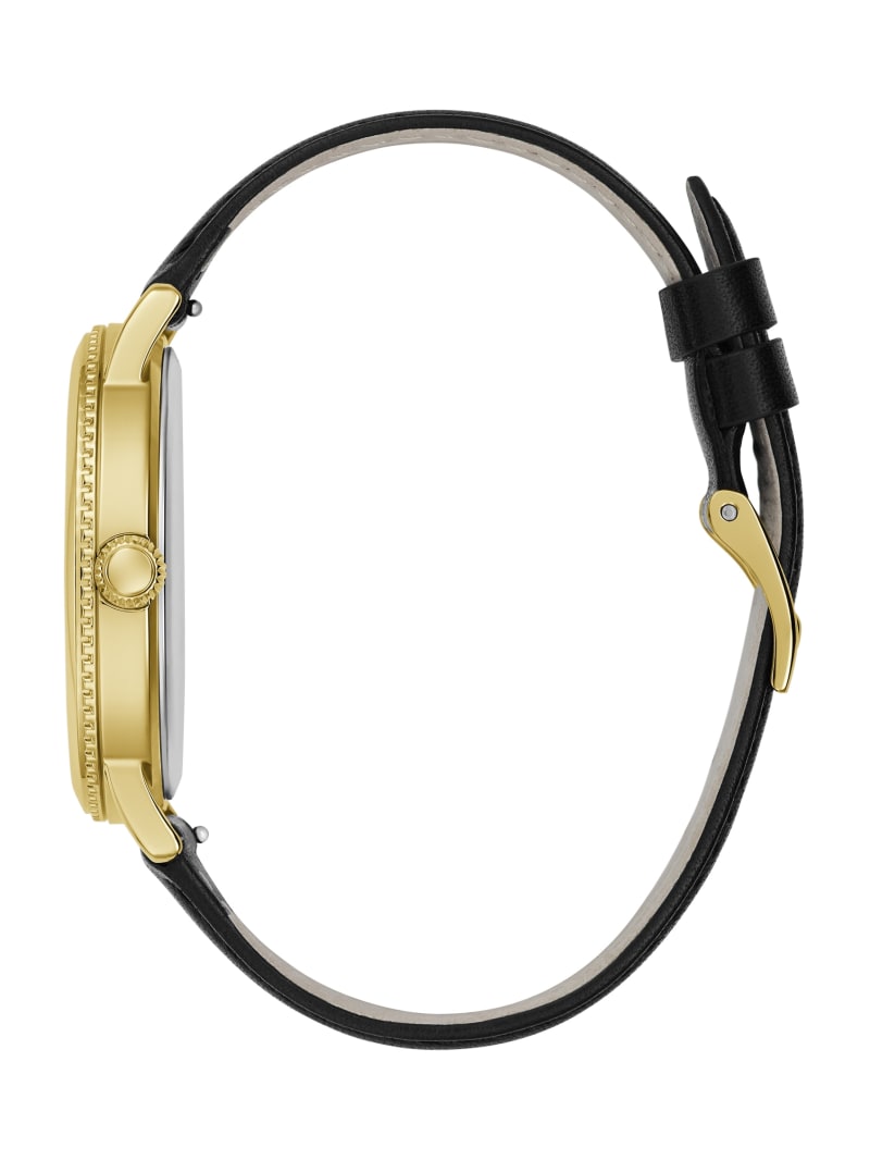 福袋 バースデイ and Gold-Tone Black Factory GUESS | Set Box Watch Analog Box/デッキ/パック