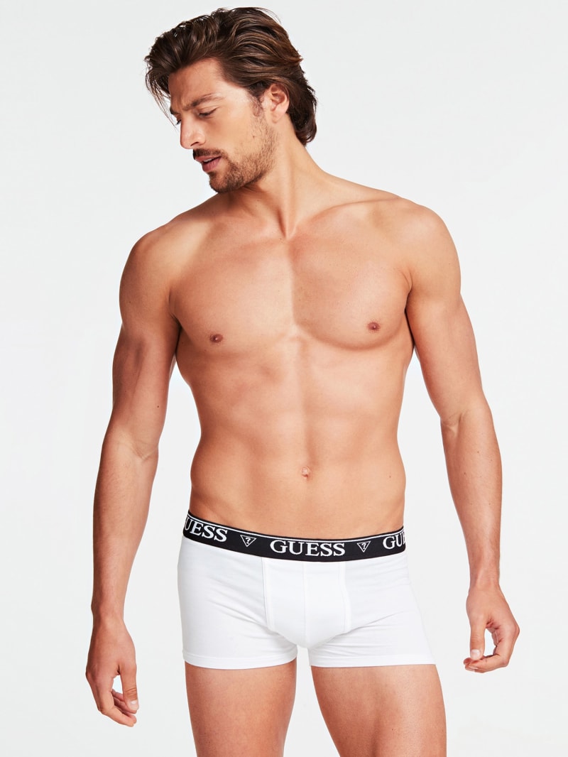  GUESS Men's Logo Band Boxer Briefs, True White A000, XL :  Clothing, Shoes & Jewelry