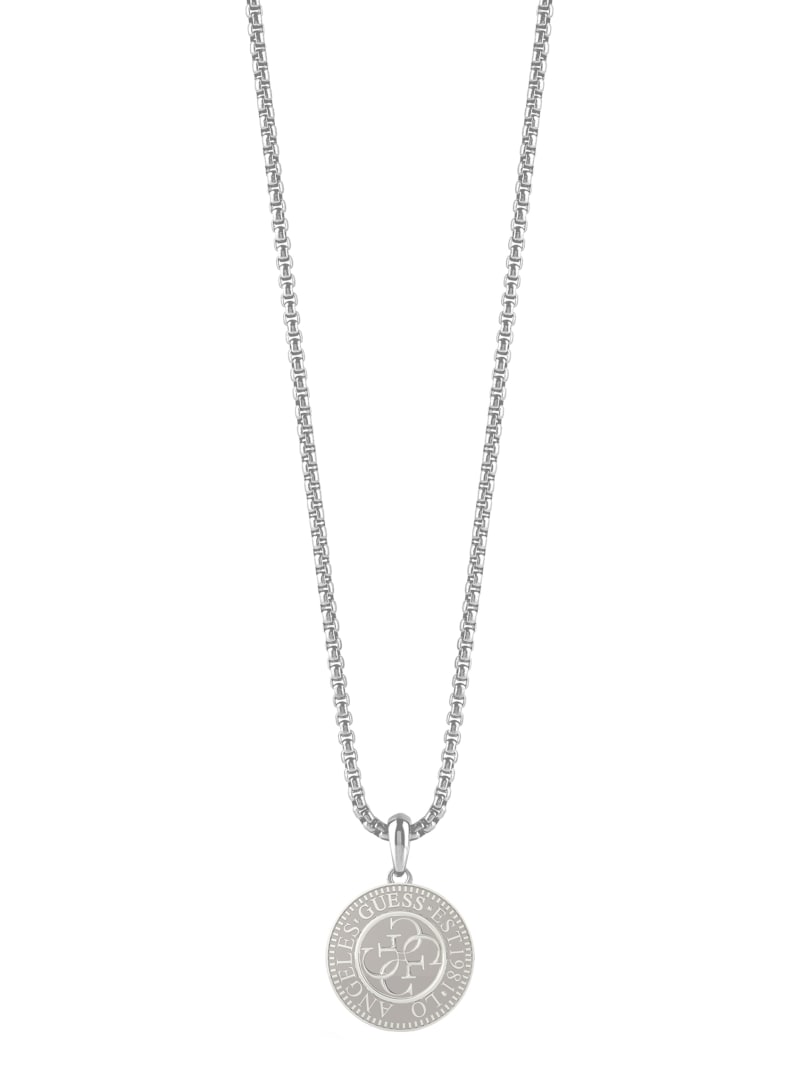 Silver-Tone Quattro G Coin Necklace