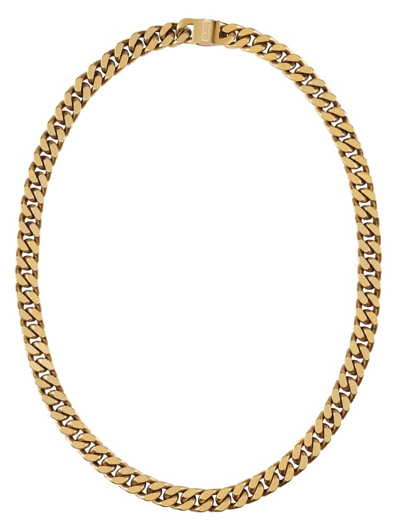 Gold-Tone Curb Chain Necklace