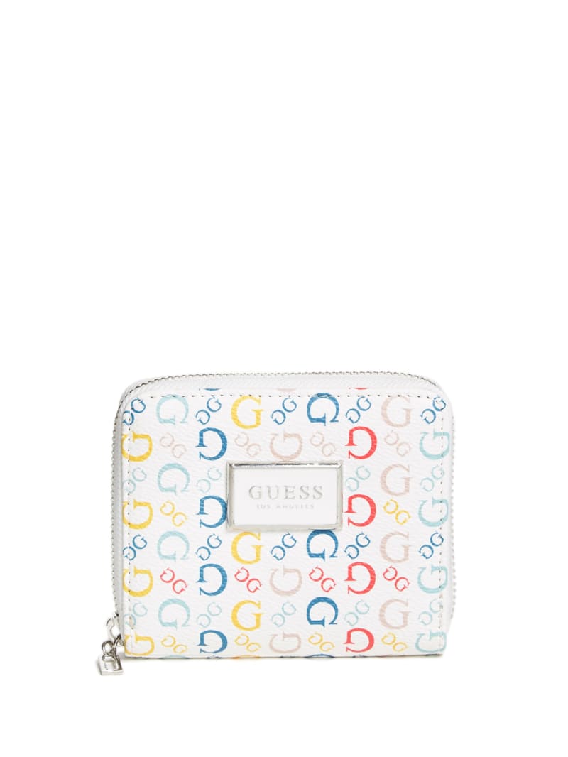 Abree Saffiano Zip Wallet | GUESS Factory