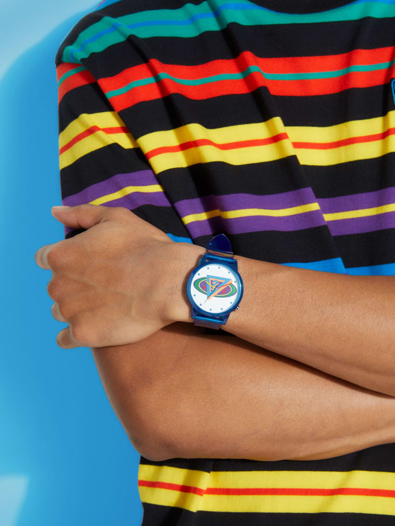 Download GUESS x J Balvin Blue Watch | GUESS