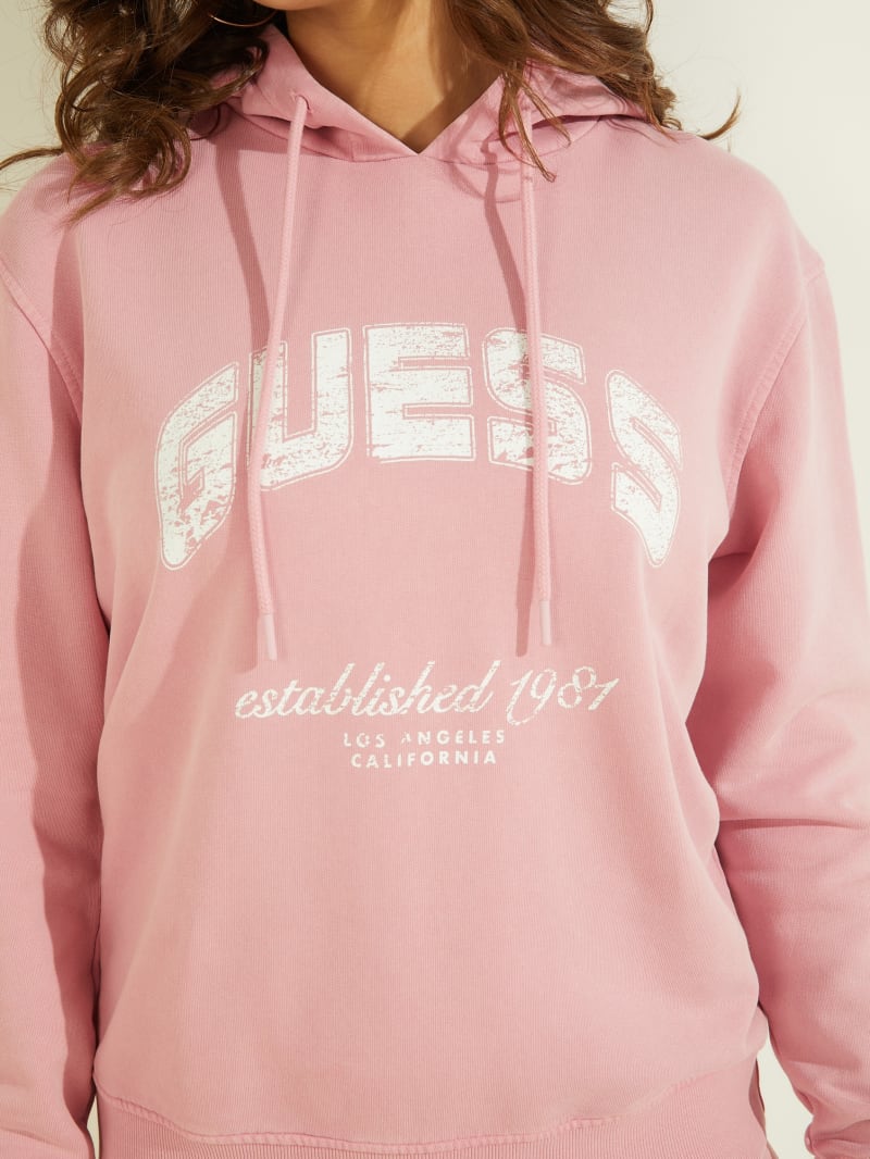 Guess pink sweatshirt cheap
