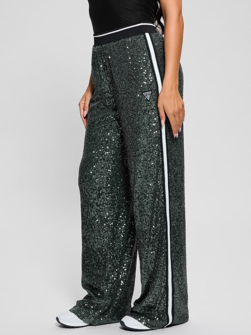 Mini Sequins Long Straight Pants