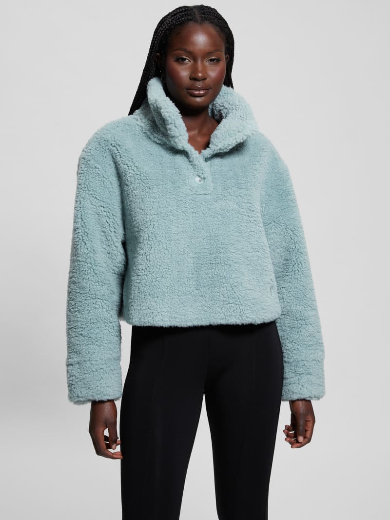 Midge Sherpa Crop Anorak Jacket GUESS