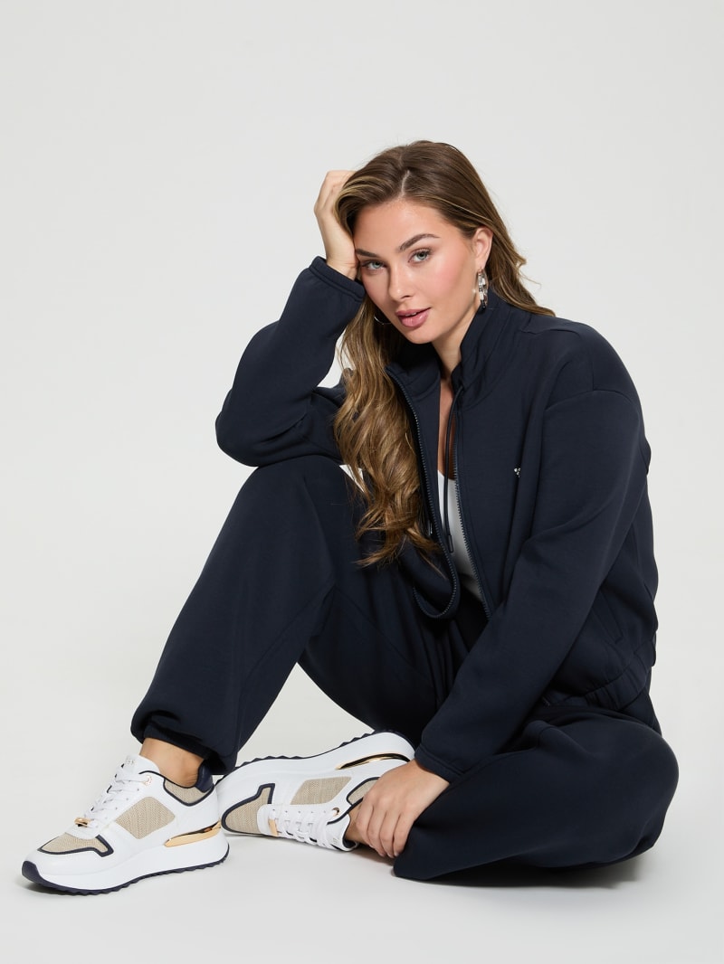 GUESS Women’s Cecilia Sweatshirt – Rhinestone Logo, Scuba Knit, Responsibly Sourced Materials - View #13