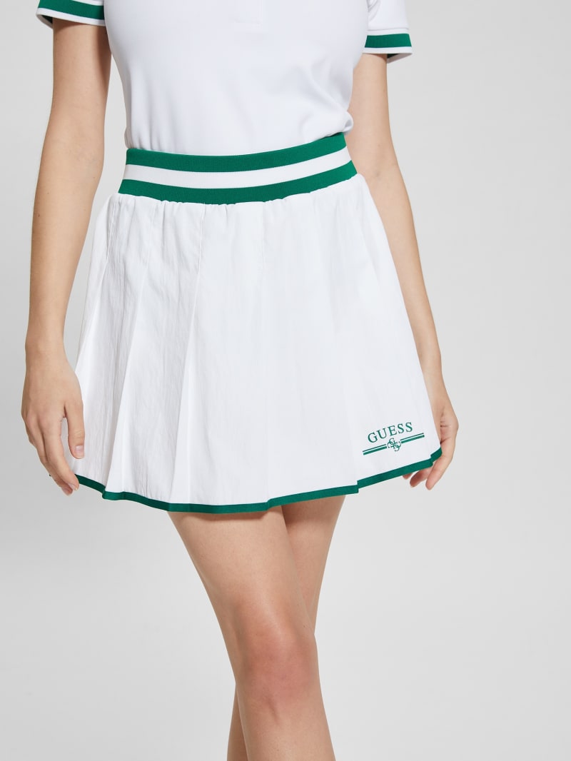 Guess Originals tennis skirt in light wash denim