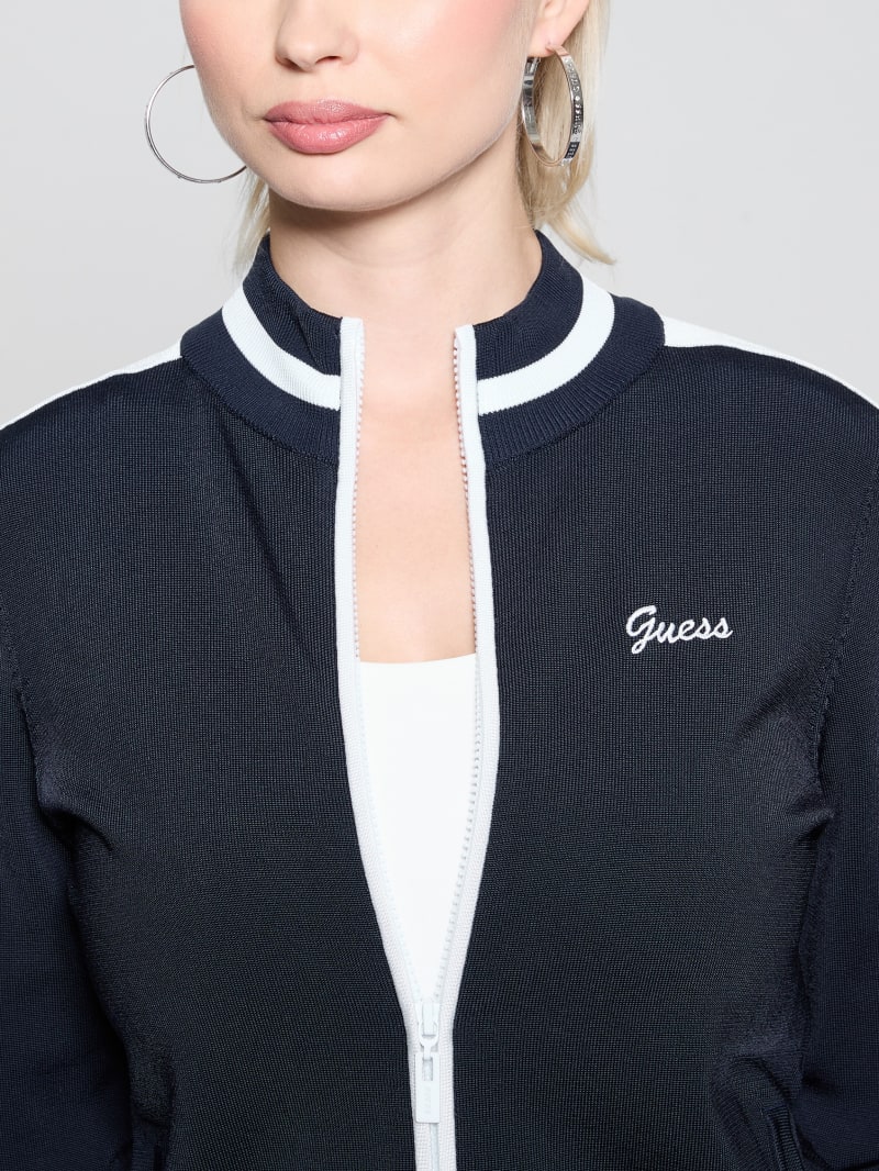 Striped Sweater Jacket