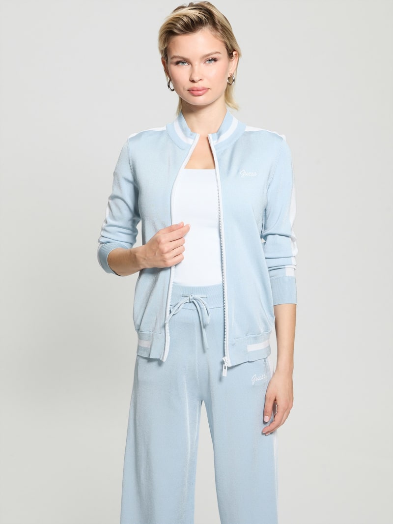 Striped Sweater Jacket