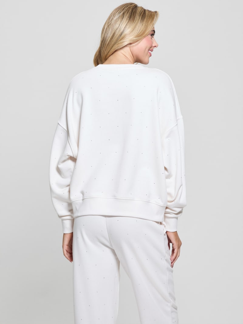 Rhinestone Logo Sweatshirt | GUESS