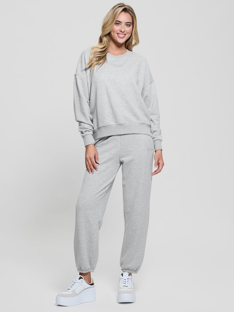 Rhinestone Logo Sweatshirt | GUESS Canada