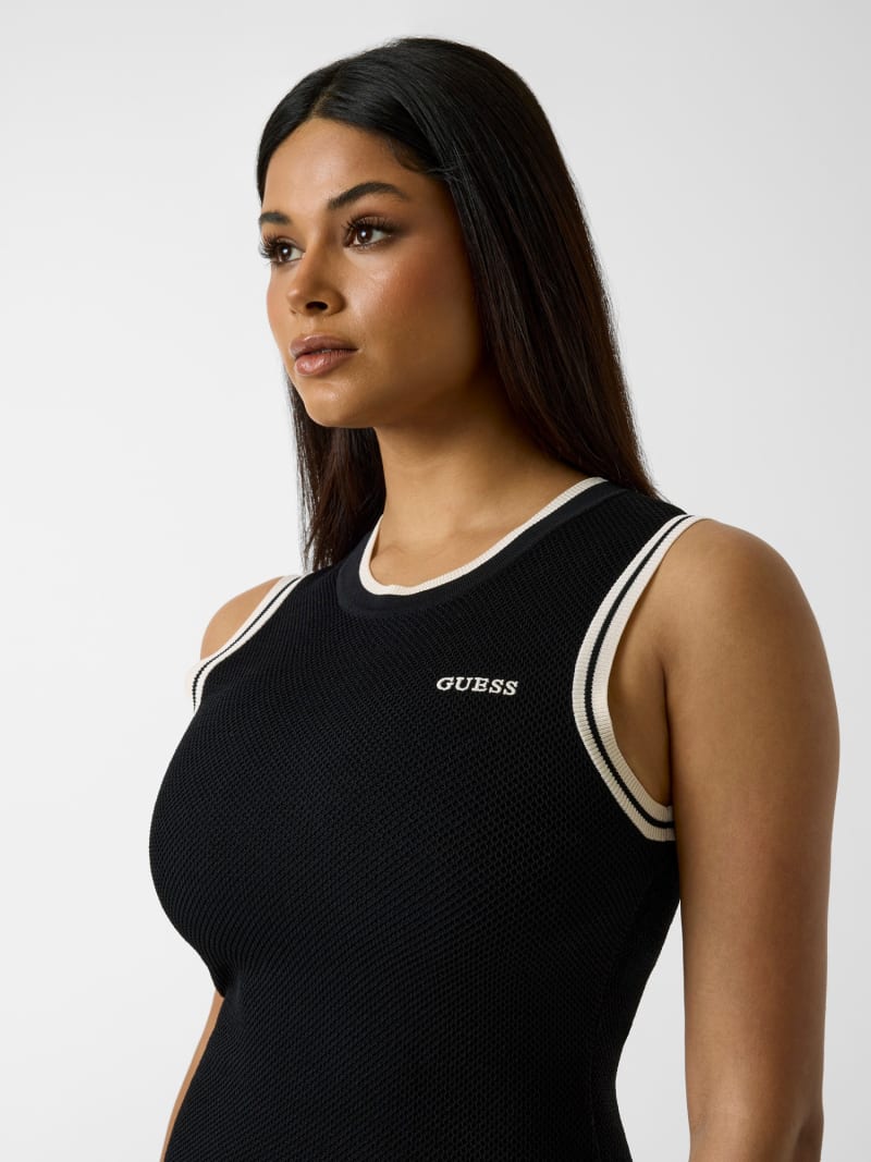 Vestito Bodycon Donna Sleeveless - Mini Dress In Tessuto Rovinato
