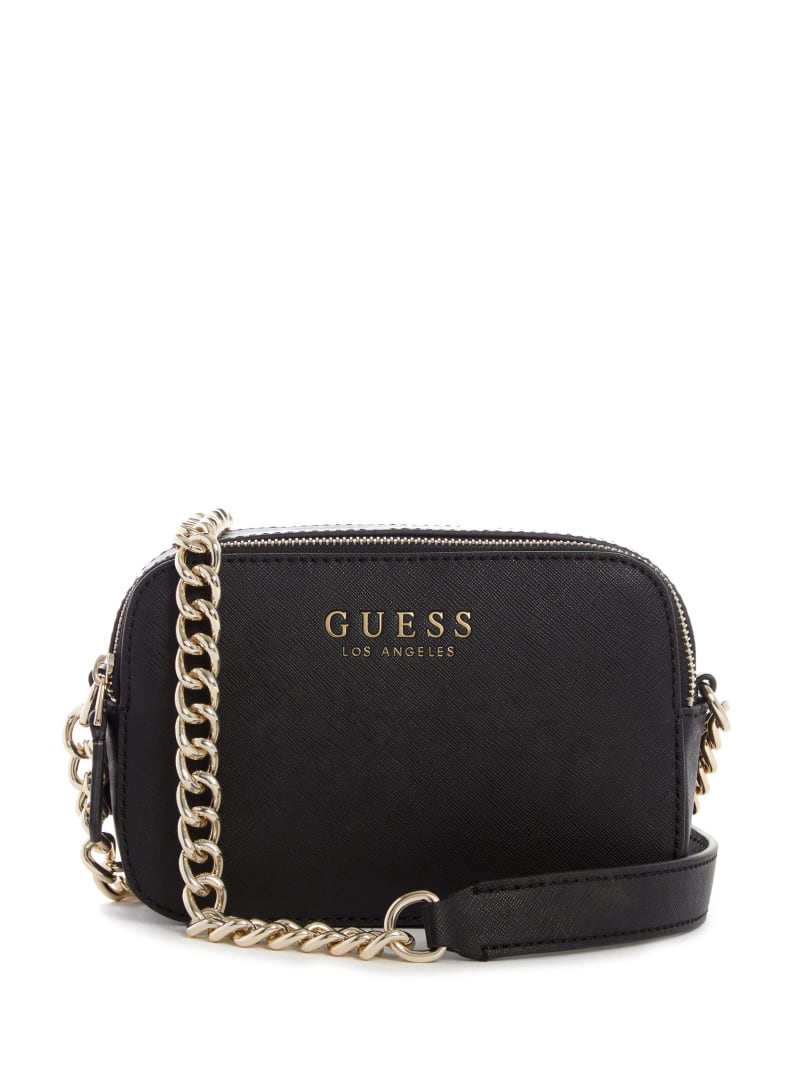 guess black crossbody purse