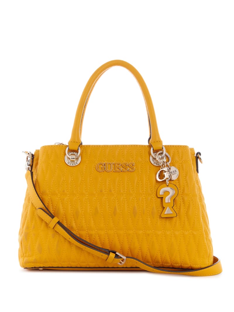 Brinkley Quilted Triple Compartment Satchel GUESS