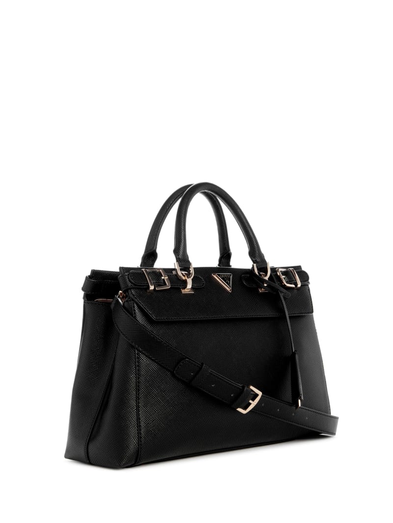 Zalando Guess Handtasche Schwarz Silber Guess Satchel