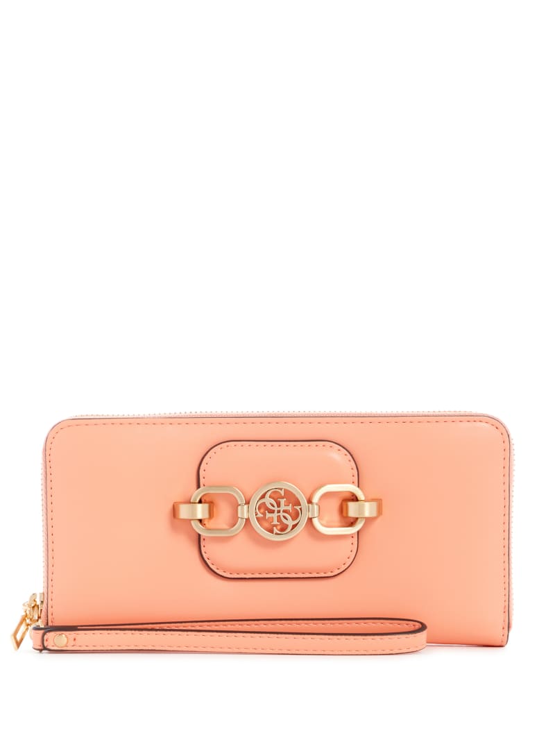 Guess Hensley Logo Large ZipAround Wallet VS811346COR
