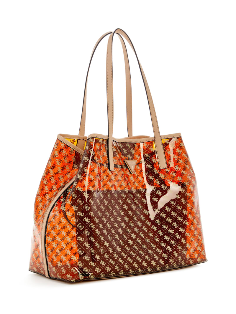 Tuana Clear Quattro G Large Tote | GUESS