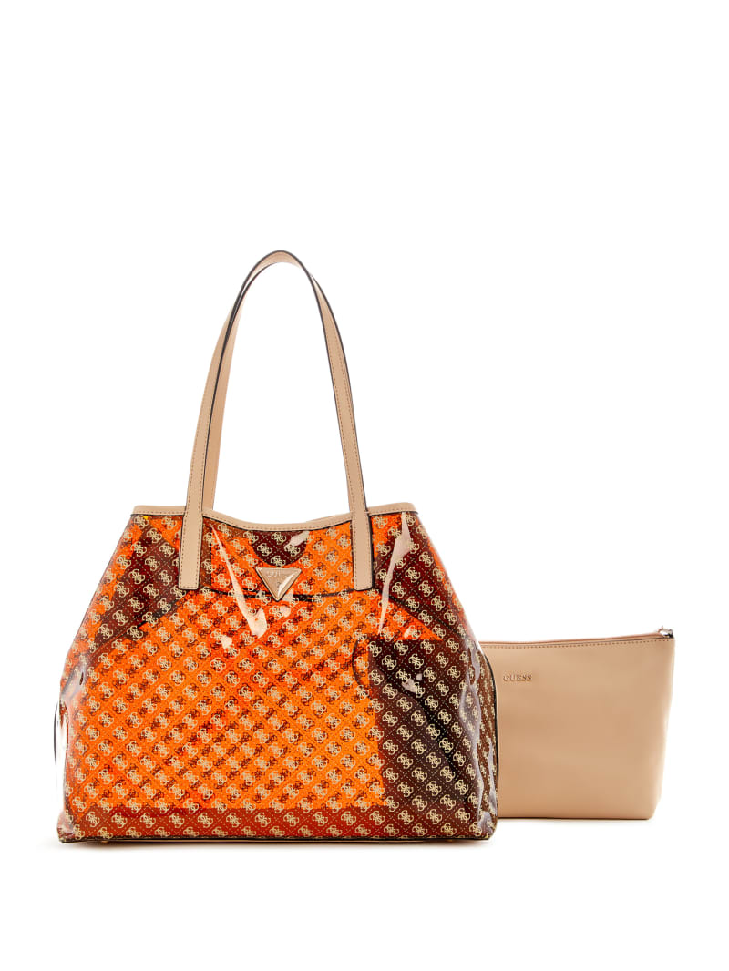 Tuana Clear Quattro G Large Tote | GUESS