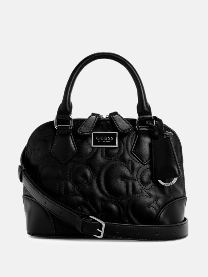 Balgaire Quilted Dome Satchel | GUESS Factory
