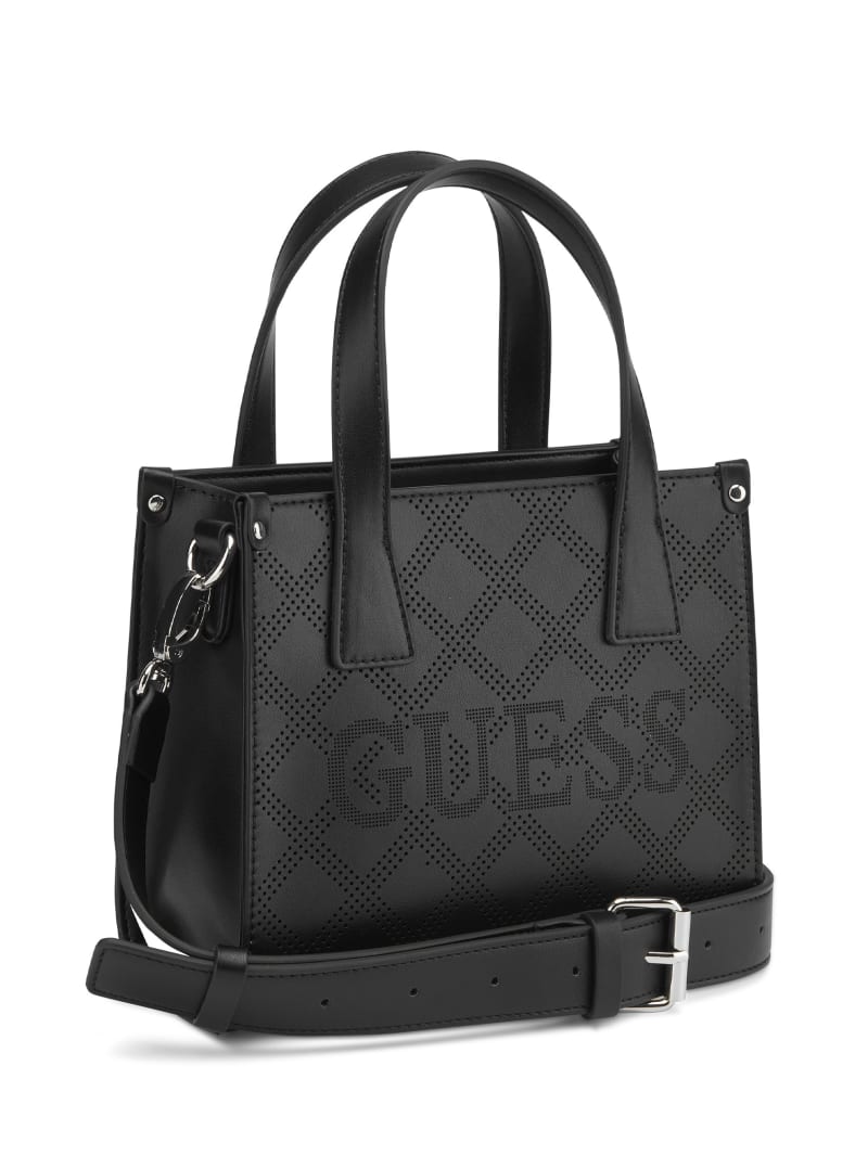 希少★Irregular studs totebag★HTC Forber Perforated Logo Mini Tote | GUESS Factory
