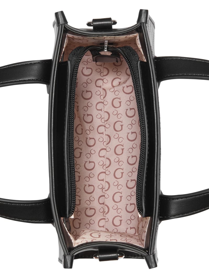 Forber Perforated Logo Mini Tote | GUESS Factory