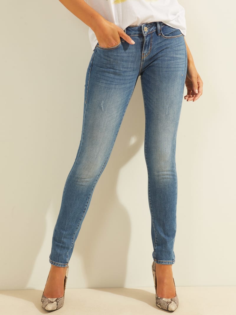 mid rise skinny jeans