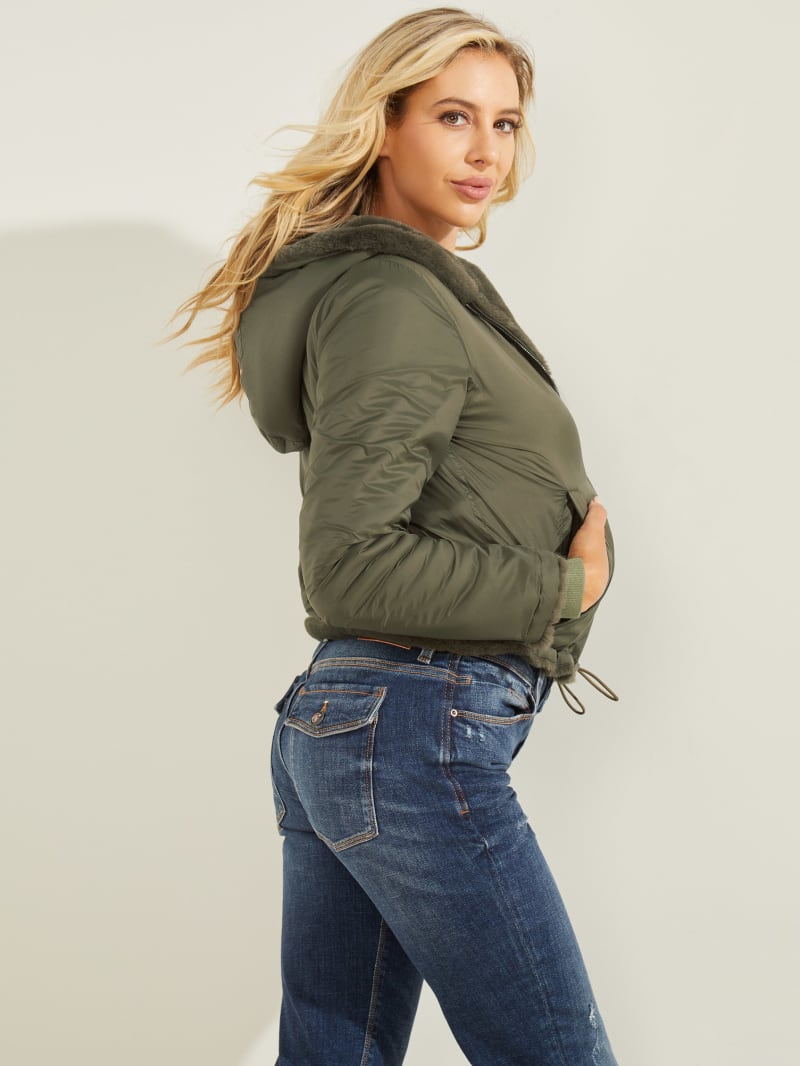 Guess reversible puffer jacket Clearance
