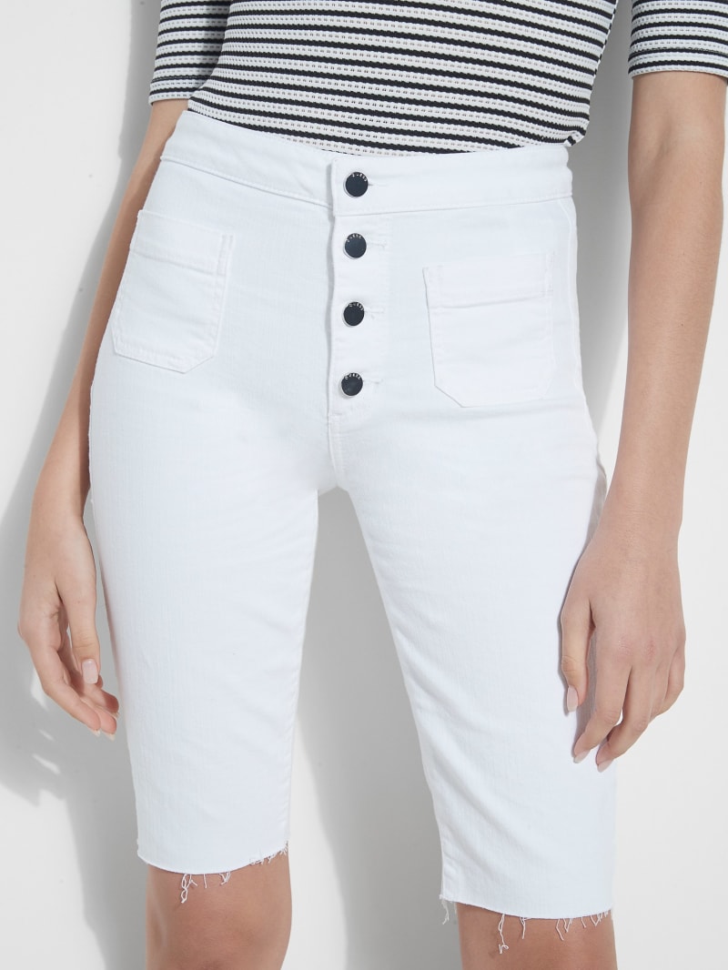 button shirt with shorts