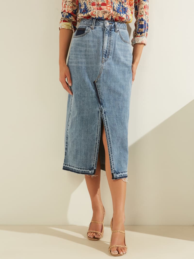 Denim Midi Skirt GUESS