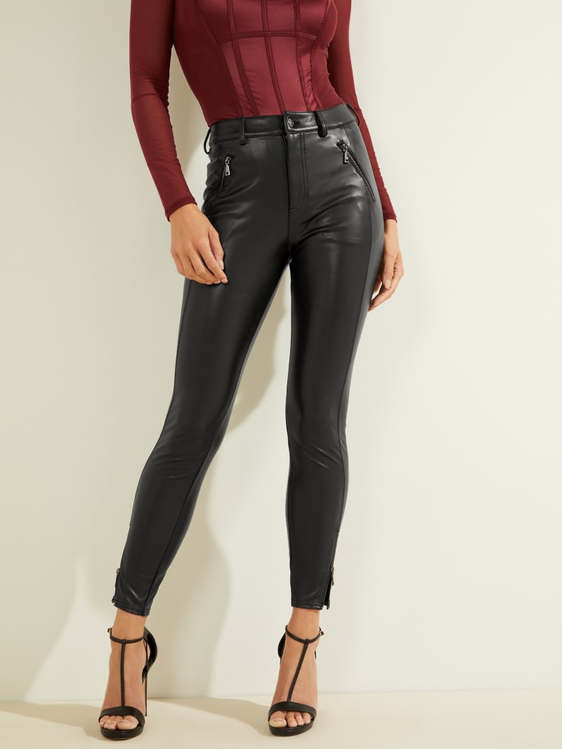 faux leather pants