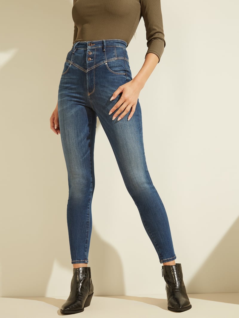 Super-High Rise Corset Skinny Jeans | GUESS