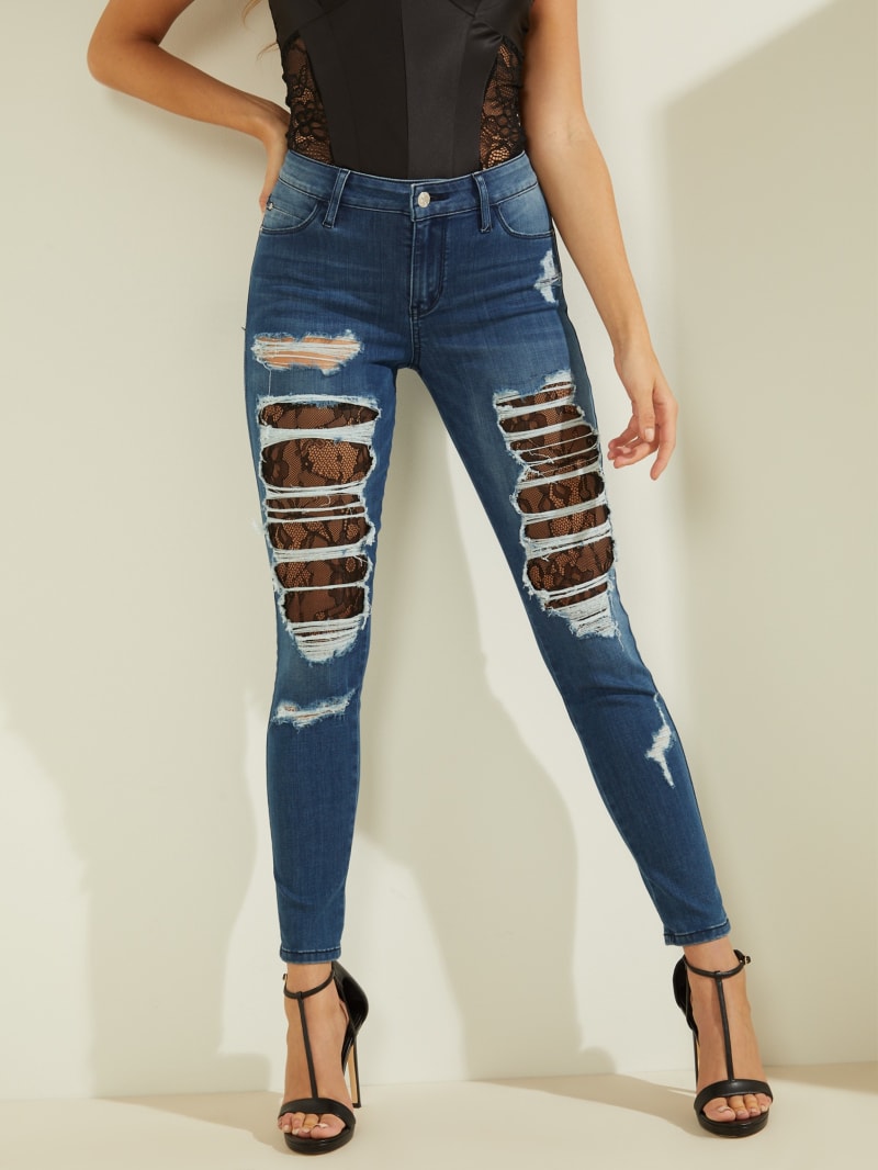 sexy distressed jeans