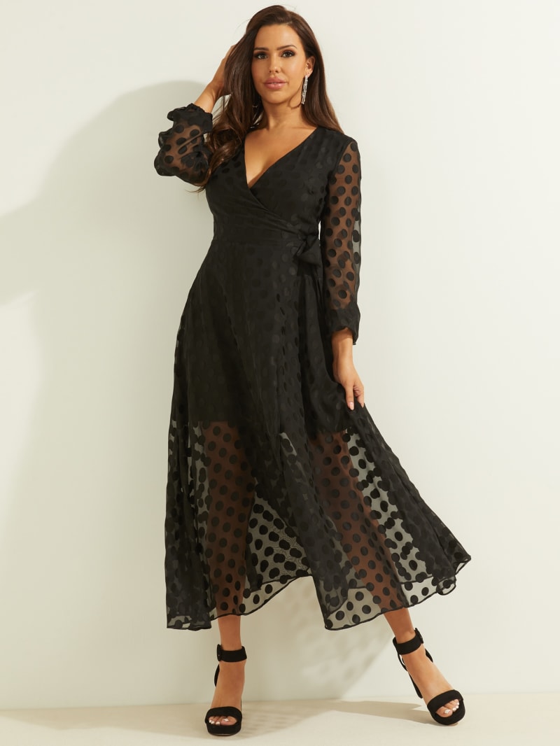 long sleeve wrap dress canada