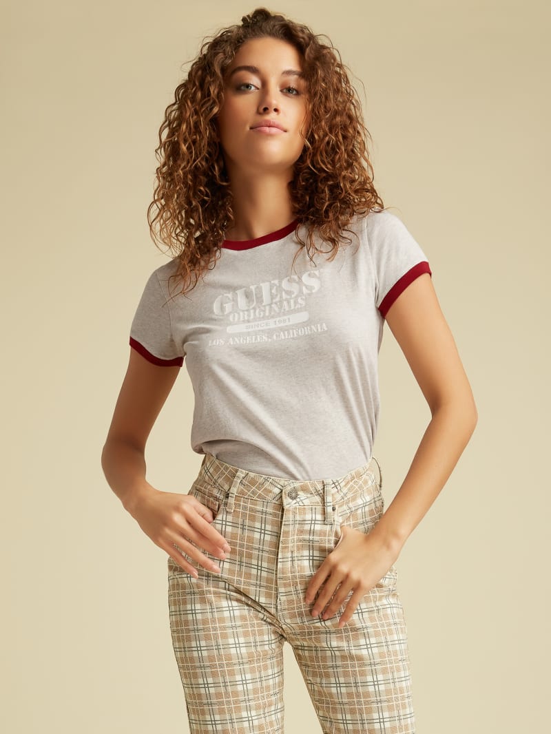 Guess Originals Heather Ringer Tee. 3