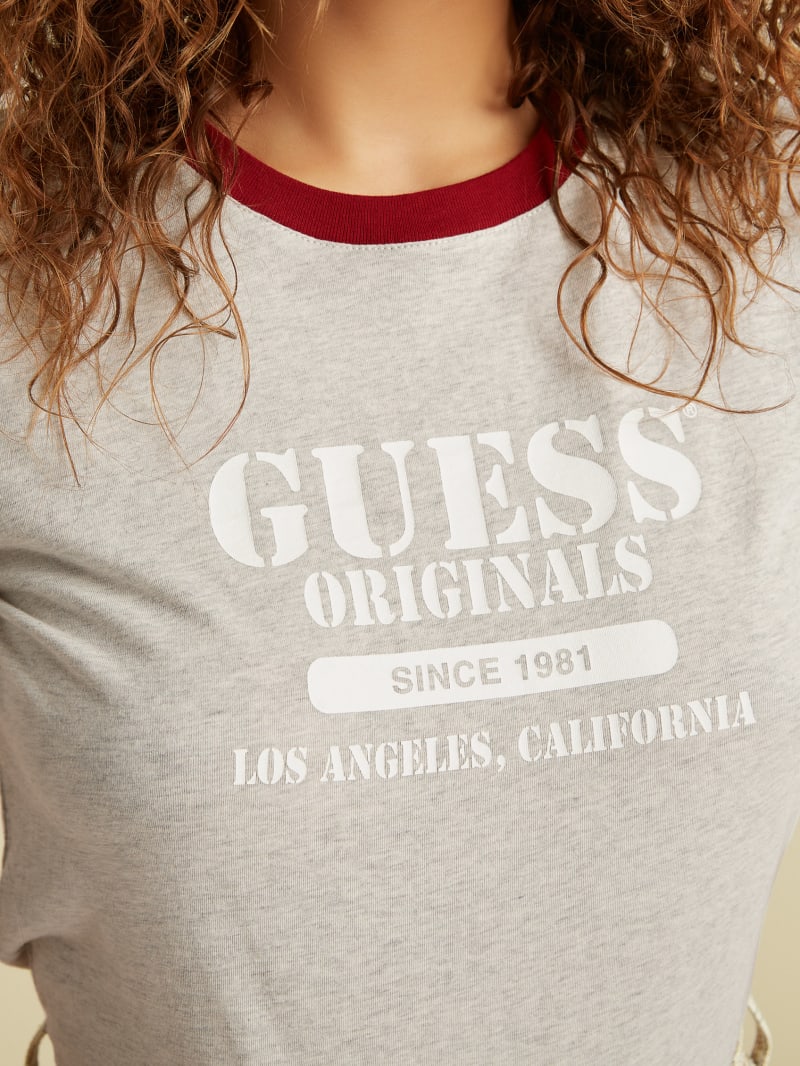 Guess Originals Heather Ringer Tee. 1