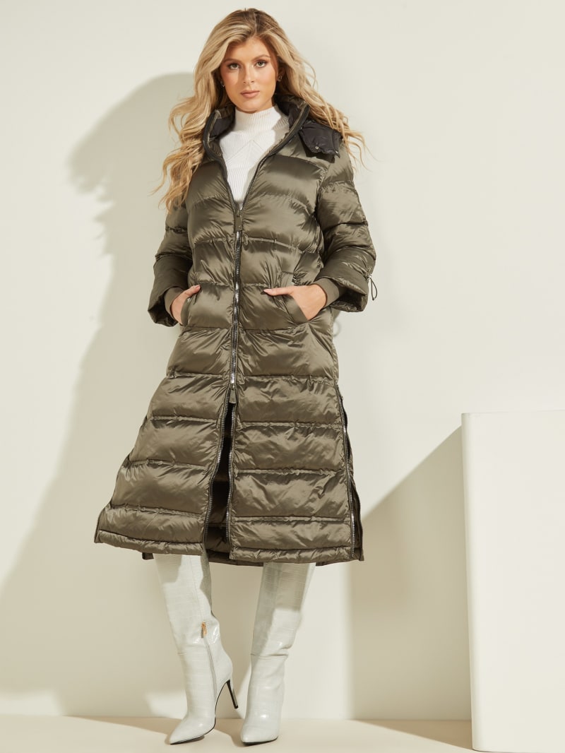 Guess Brunella Long Puffer Jacket. 1