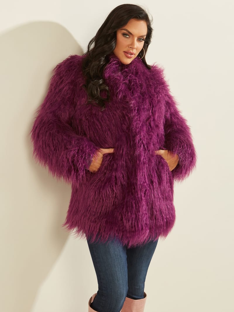 Maurizia Shaggy Faux-Fur Coat