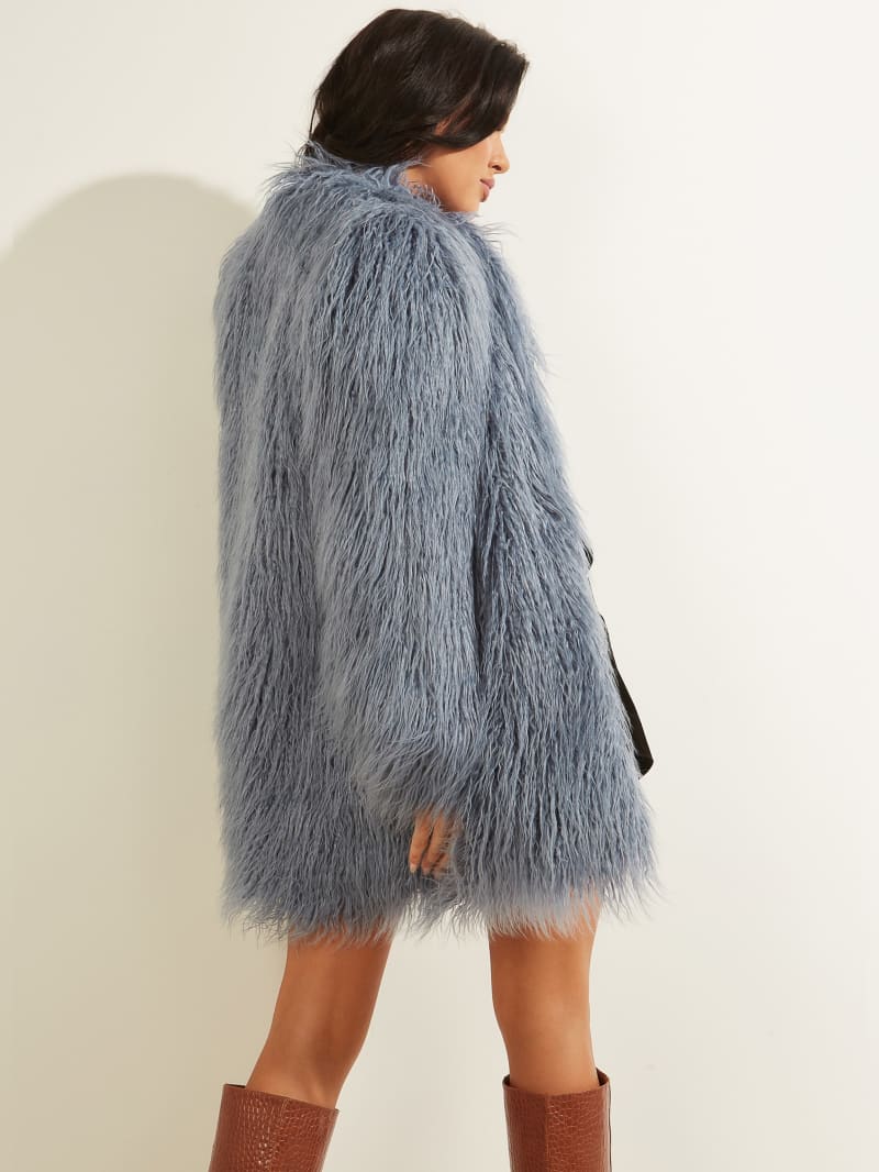 Guess Maurizia Shaggy Faux-Fur Coat. 4