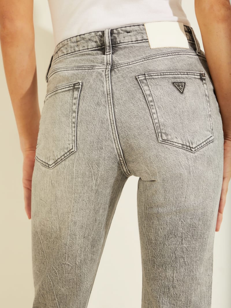 Guess Girly High-Rise Straight Leg Jeans. 3