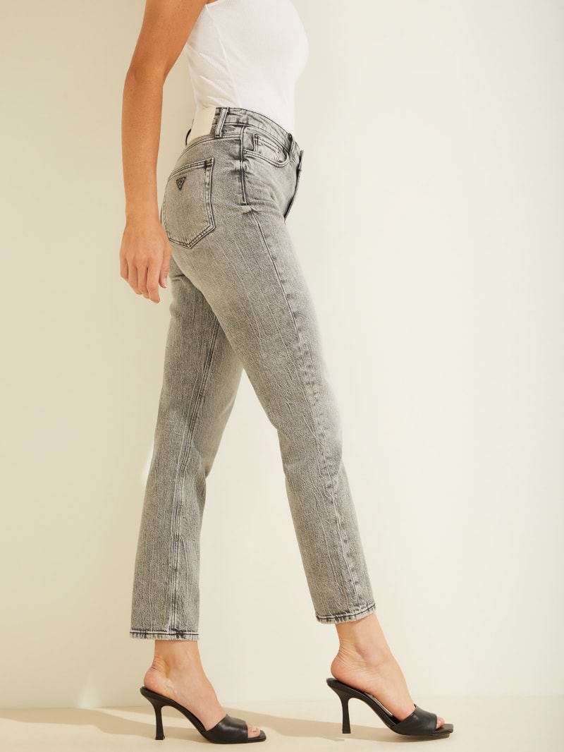 Guess Girly High-Rise Straight Leg Jeans. 1