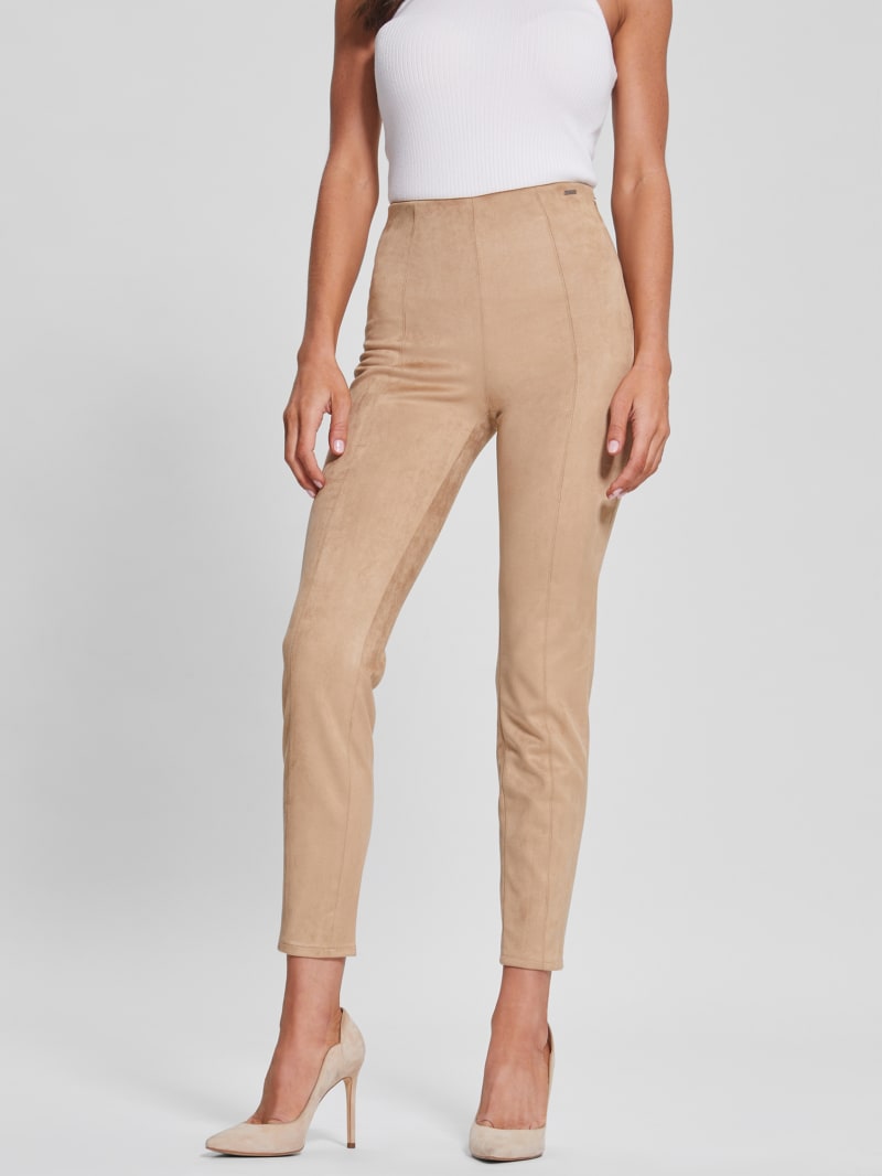 Guess Maya Faux-Suede Leggings. 4