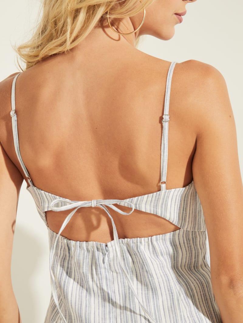theory a line mini dress Theory Sleeveless A-Line Shift Minidress in Wave main image 1