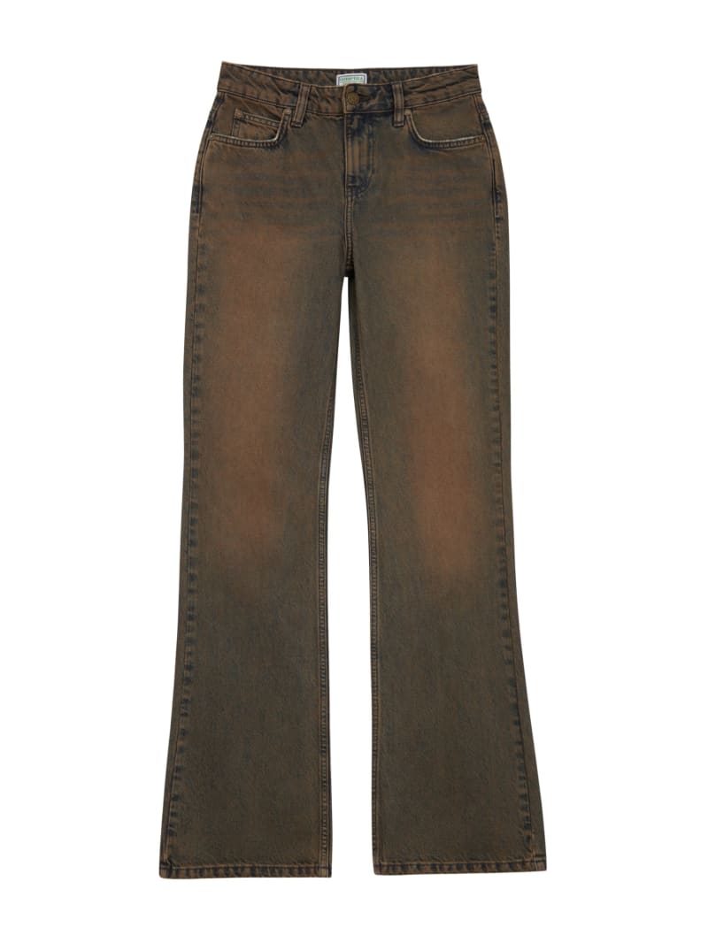 Brown Flare Denim Jeans