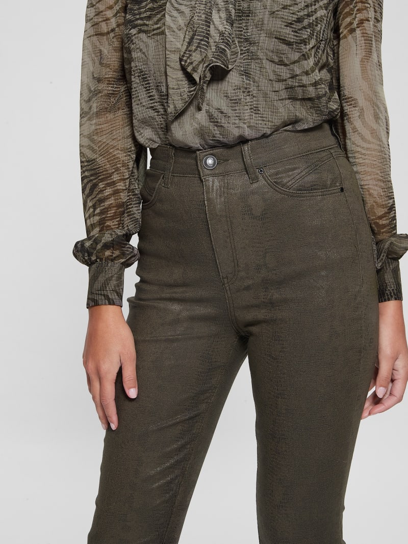 Pop '70s Snakeskin Flared Pants | GUESS