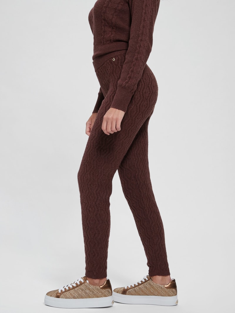 Blaire Wool-Blend Cable Leggings
