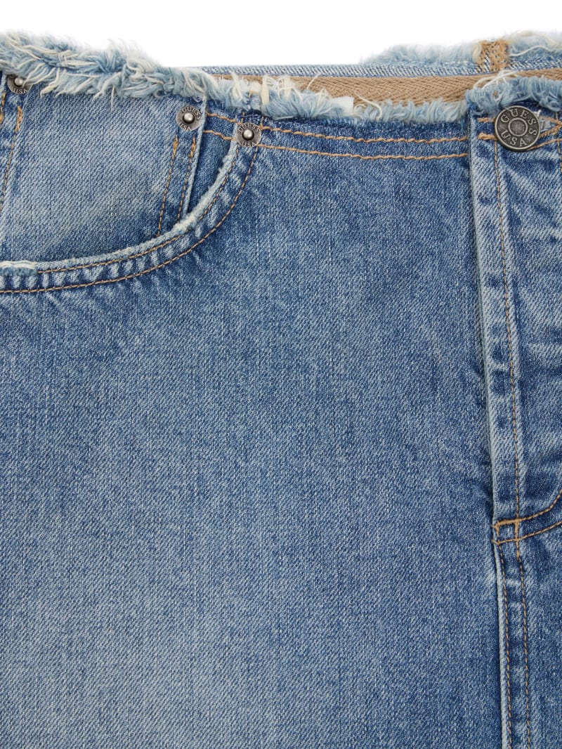 Distressed Denim Skirt | GUESS