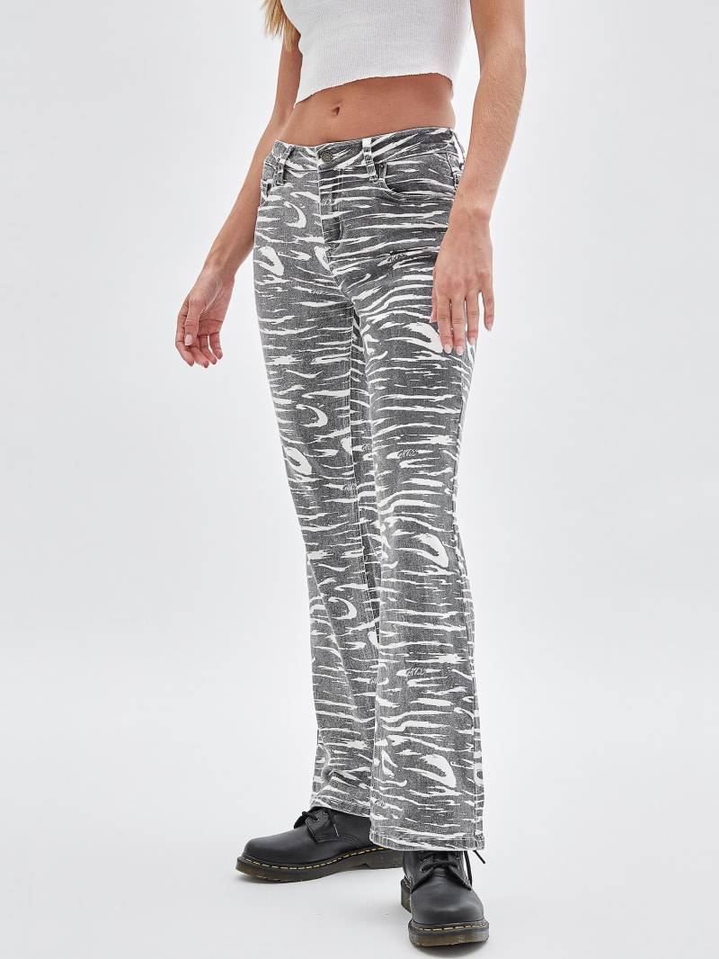 GUESS Originals Zebra Bootcut Jeans