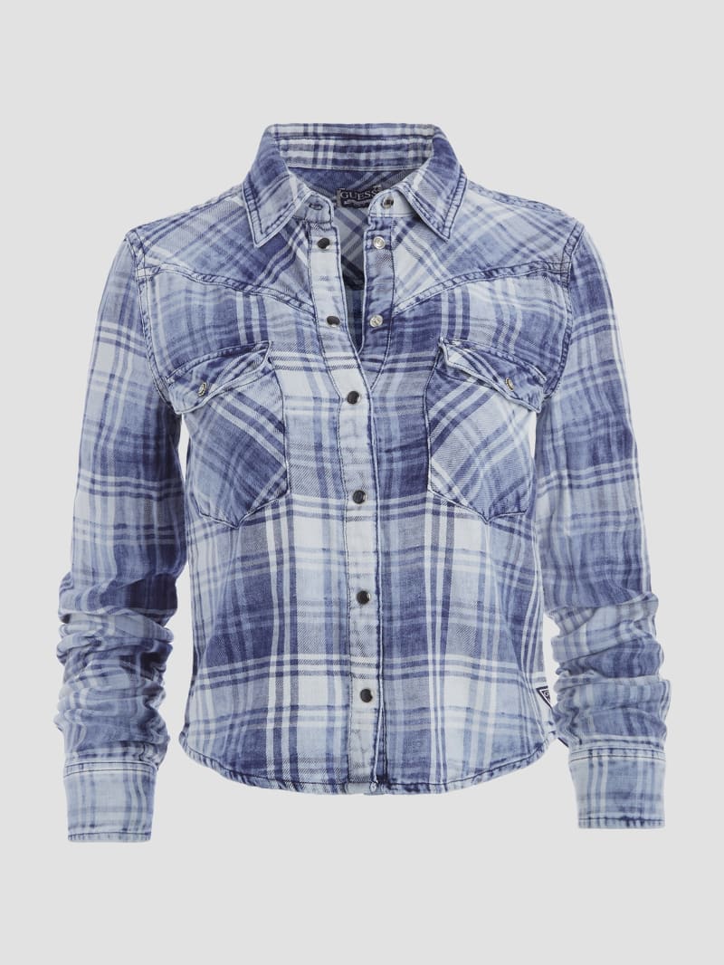 Guess plaid shirt new arrivals