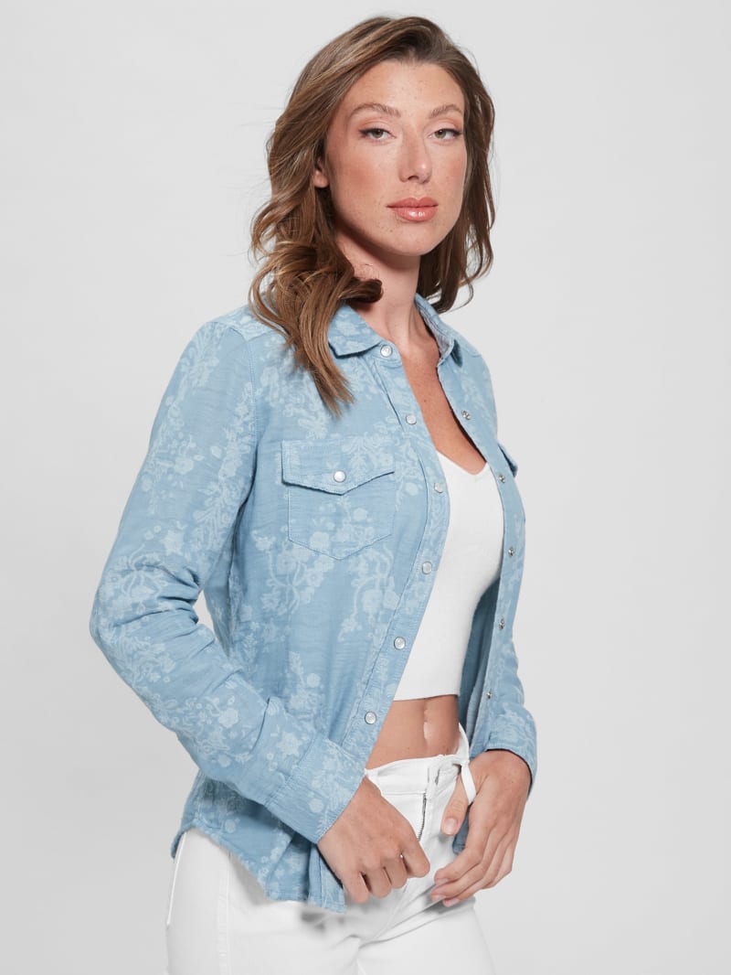 Guess long sleeve shirts womens sales