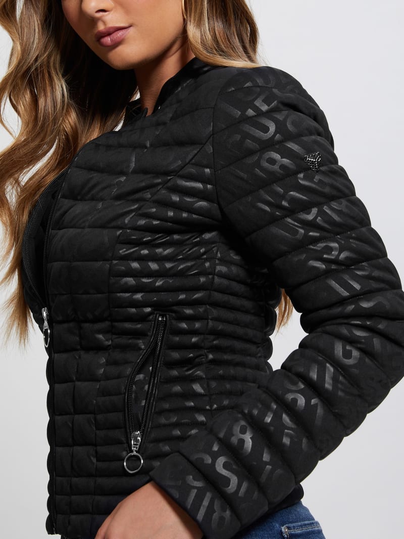 Guess black jacket womens cheap